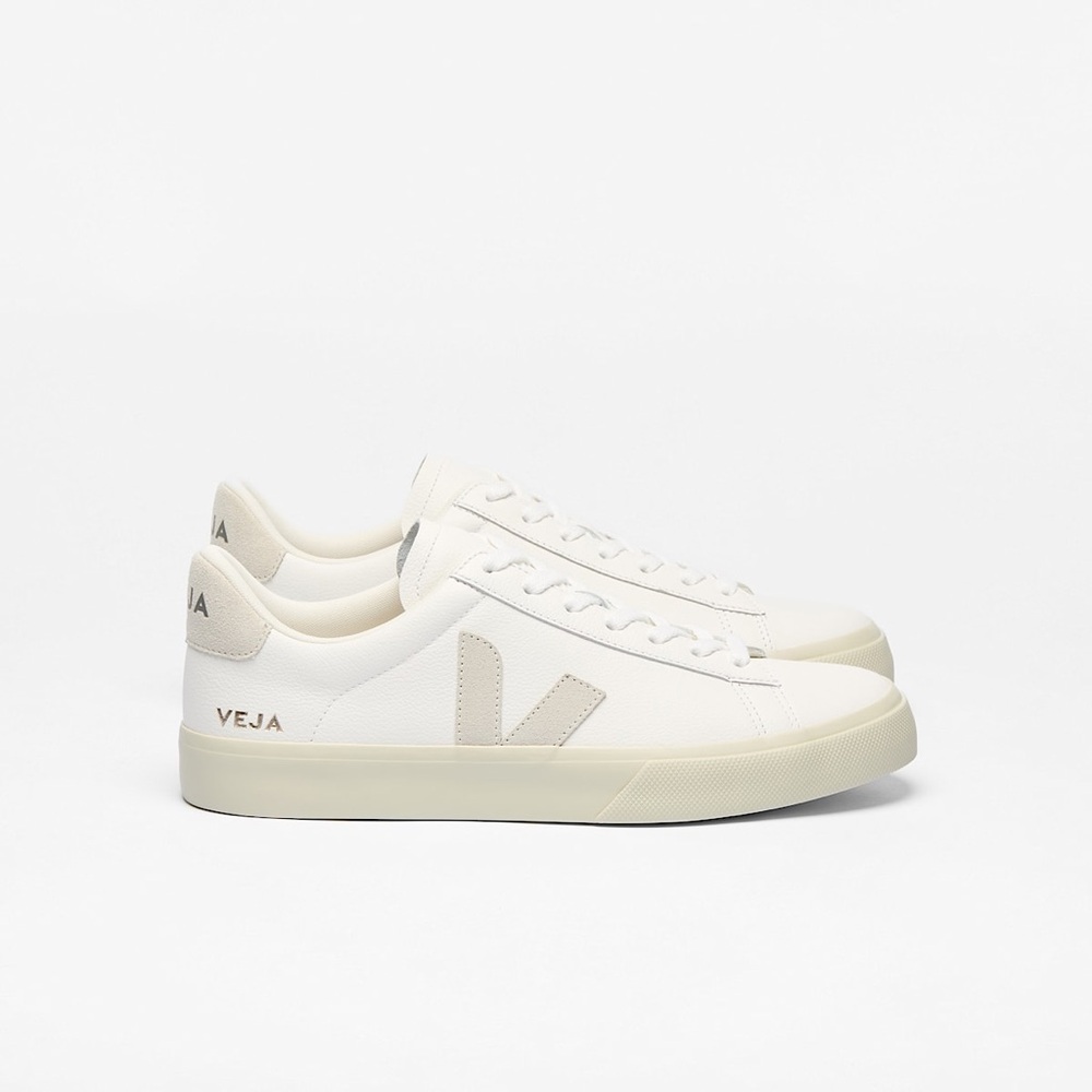 Veja Cream and White Casual Sneakers